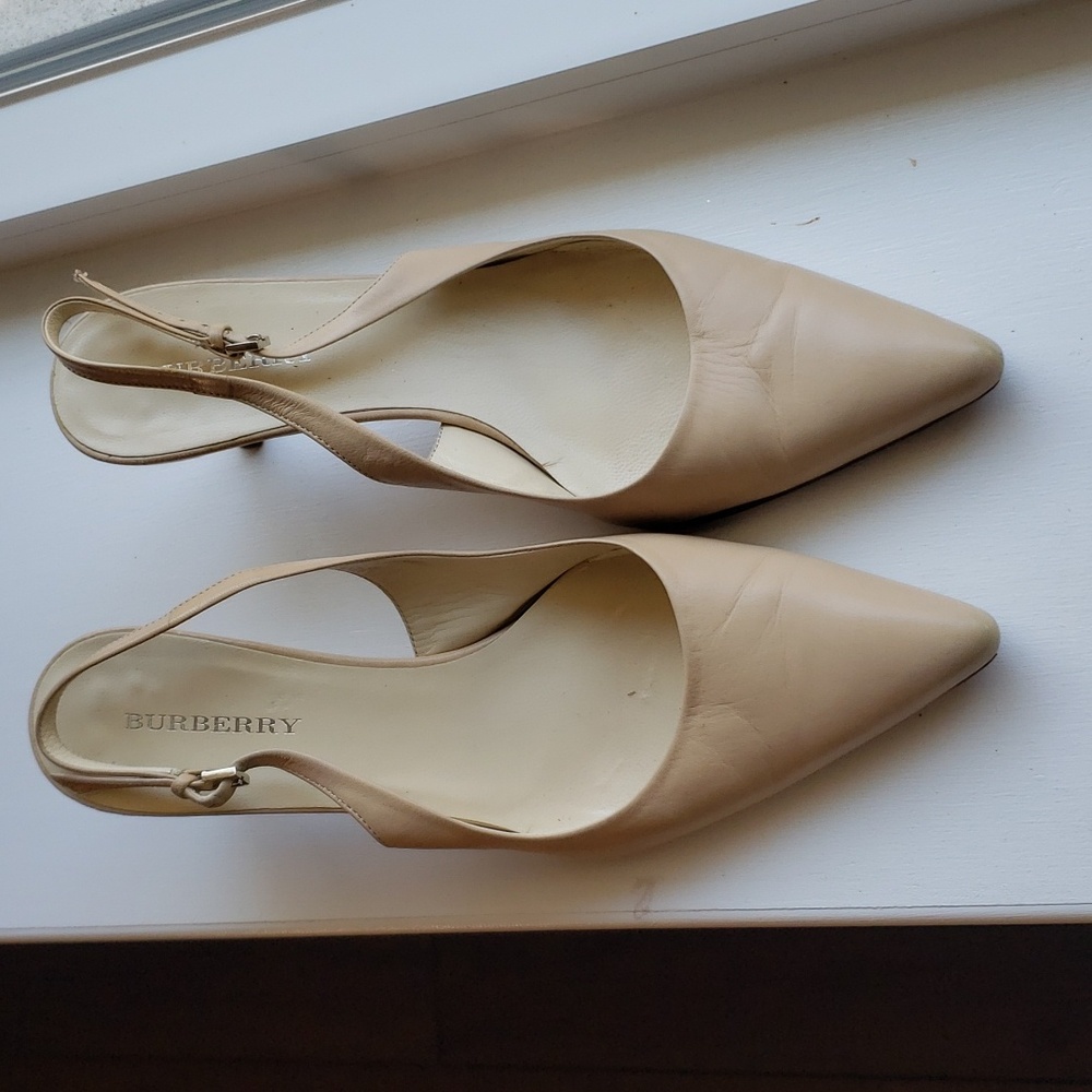 BURBERRY  slingback pumps